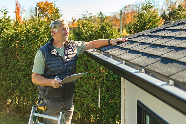 Professional Roof Inspection technician working in Hoffman, MN